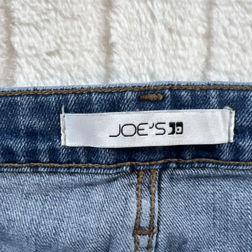 Joes Jeans Womens 30 Blue Skinny Ankle‎ Faded Frayed Denim Medium Wash